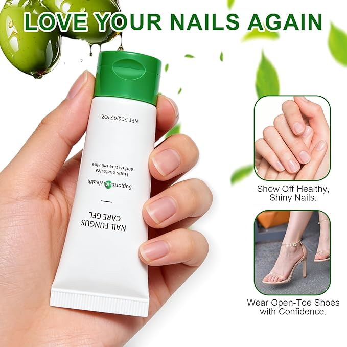 Natural Nail Repair Care Gel,Nail Growth Repair Cream, Multi-Purpose Nail Repair Treatment Gel for Feet