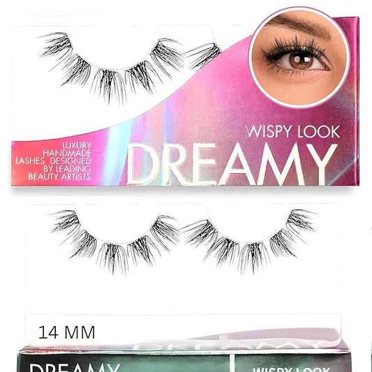 GAZELLE Luxury Natural Lash Clusters, Soft Korean Silk PBT Fibers, DIY Cluster Eyelash Extensions, Comfortable Wear, Lasts 10 Days – Dreamy – 14mm