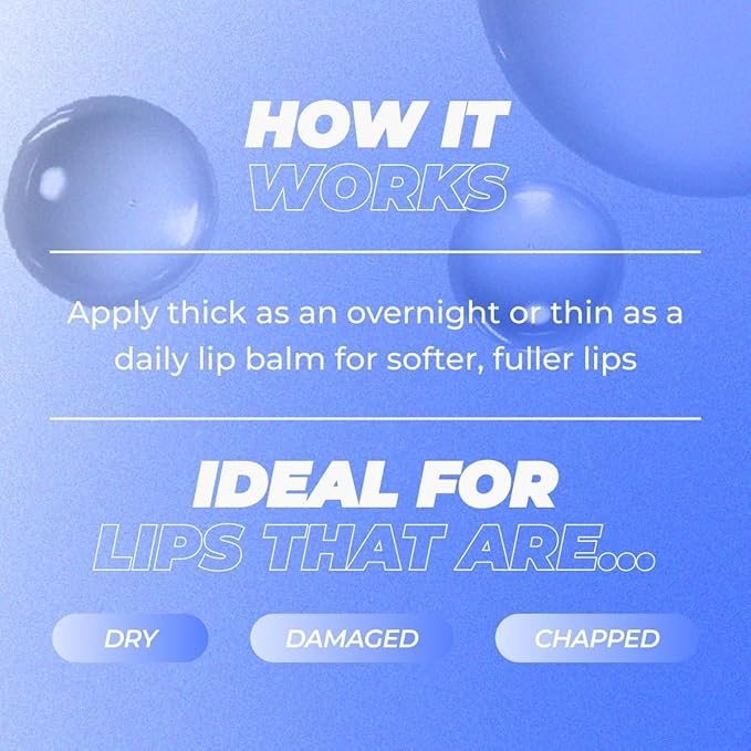 Vitamasques Lip Butter Balm - Sweet Mint Pack of 3, Korean Lip Balm - Peptide Lip Treatment - Lips Balm Hydrating - Light Tinted Lips balm - Made in Korea - 0.33 fl.oz