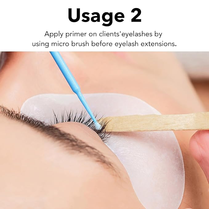 GOLLEEPRO Eyelash Primer for Lash Extensions Cleanser Eyelash Extension Pre Treatment Lash Primer Easily Removes Proteins and Oils Longer Extension Retention Eyelash Extension Primer -15ML