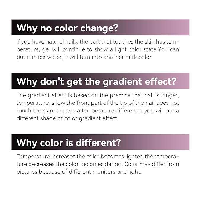 MAYCHAO 15ML Barcode Glitter Color Changing Gel Nail Polish 1Pc Grayish Purple-Black Shimmer Mood Temperature Change Gel Polish Ombre Thermal UV Nail Polish Nail Art Manicure at Home 0.5 OZ