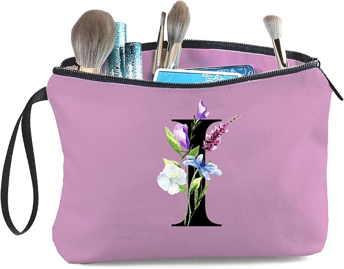 Birthday Inspirational Bridesmaid Proposal Team Small Gifts for Women Mom Aunt Teacher Sister Coworkers Makeup Cosmetic Bag Travel with Mirror Mothers Day Christmas Graduation I