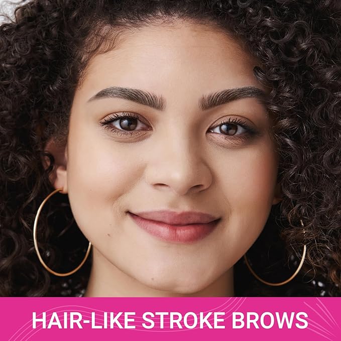 iMethod Microblading Eyebrow Pen - Eyebrow Pencil Magical 2-in-1 Dual-Ended Eye Brow Pencils for Women with 4-Fork-Tip & Ultra Precise Brush-Tip Create Natural Hair-Like Brows, Last All-Day, Black
