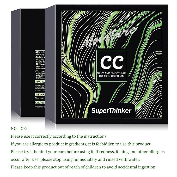 Air Cushion CC Cream Mushroom Head Foundation Makeup, BB Cream Face Makeup Foundation for Mature Skin, Moisturizing Natural Coverage, Tattoo cover up, Even Skin Tone for All Skin Types (Nude)