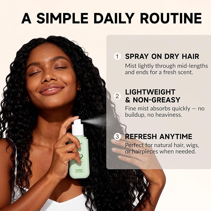 slashome Hair Perfume for Women, Alcohol-Free Coconut Pistachio Hair & Body Mist, Lightweight Long-Lasting Fragrance for Hair, Wigs, Body & Fabric, Birthday & Valentine’s Day Gift, 100ml / 3.38 fl oz
