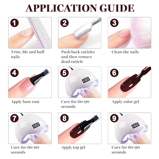 RARJSM Burgundy Gel Nail Polish 1PCS 15ML Long Lasting Opaque Milky Deep Wine Red Creamy Gelpolish Soak off U V Curing Required Nail Art French Manicure Salon DIY at Home