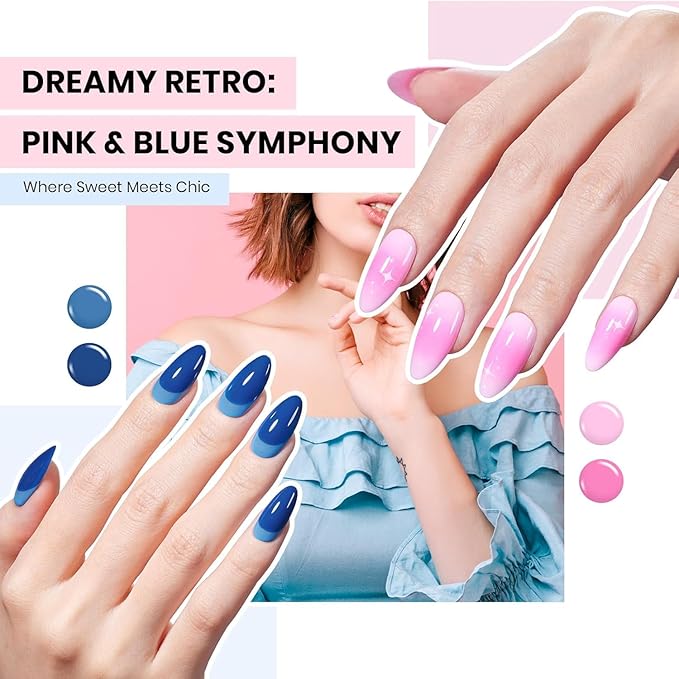 Beetles Gel Nail Polish Set - Transcendent Allure 60 Colors Winter Gel Polish Kit Orange Burgundy Red Green Brown Blue White Black Purple Glitter with Base Top Coat UV LED Needed DIY Gifts for Women
