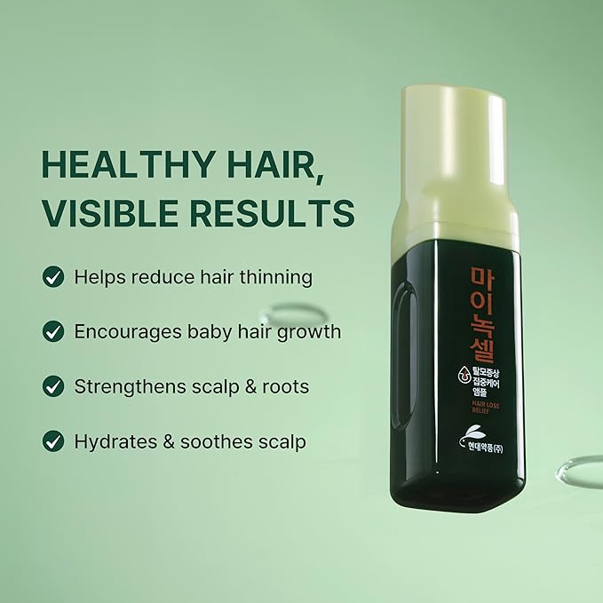 Korean Scalp Intensive Shampoo & Hair Growth Serum with Biotin | Korean Shampoo for Hair Loss, Hair Regrowth, Thinning Hair, Volume Boost & Damage Repair