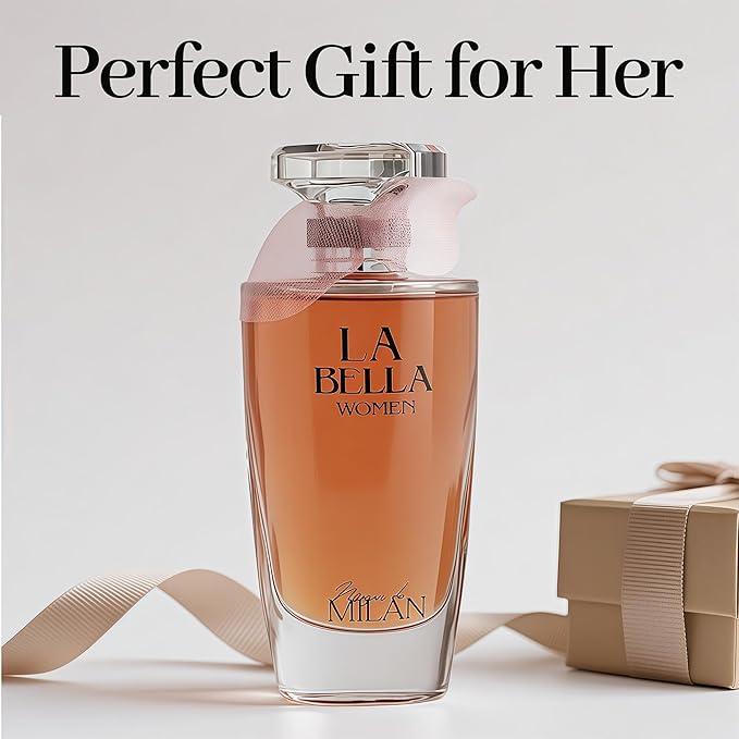 A CENTER Perfum Combo Set for Women - Floral Fragrance with Jasmine, Rose & Lily of the Valley | 3.4 Fl Oz Each Women Cologne Gift Set (La Bella/Valentine Milano/Paris)