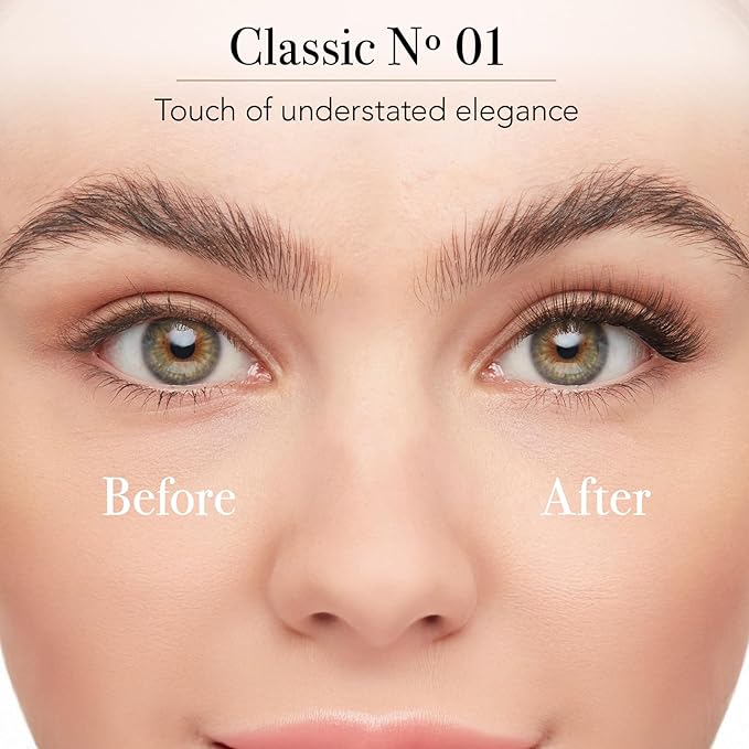 Pro Lash ProWear Professionally Styled Lash Clusters - Easiest to Apply Eyelash Cluster - 10 Day Eyelashes - Waterproof Lashes Clusters - Single Set - Classic No. 01 - Black