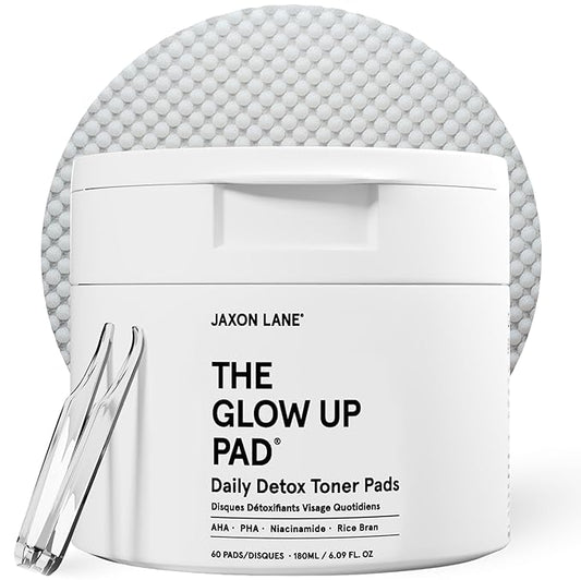 Rice Toner Pads Korean Skin Care Daily Exfoliating Pads for Face: THE GLOW UP Centella AHA PHA Niacinamide Brightening Toner for Mens Skincare, Facial Cleansing, Acne Pores, Dark Spots & Skin Radiance
