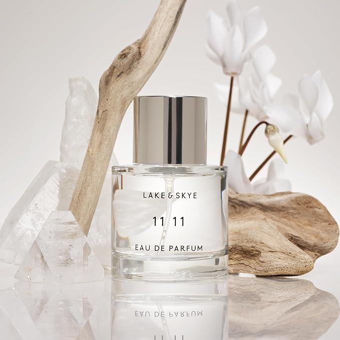 Lake & Skye 11 11 Eau de Parfum Spray, Long Lasting Fragrance, 1.7 fl oz (50 ml) - Skin Musk, Clean, Vegan, Paraben-Free, Cruelty-Free