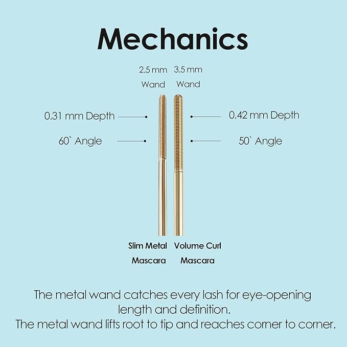 [K-Beauty] Neogen Dermalogy Extra Volume Curl Metal Mascara 0.20 oz | Lash Telescopic Lift Mascara Black Volume and Length Refillable (Volume, Black)