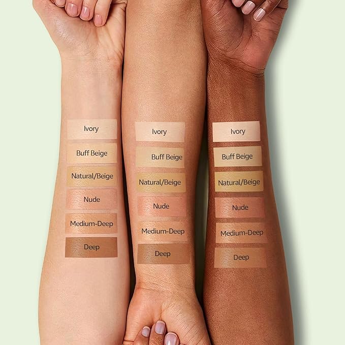 Mushroom Head Air Cushion CC Cream - BB Cream Long-Lasting Color Changing Foundation, Full Coverage Concealer for Older Women, Moisturizing & Brightening Foundation for Mature Skin Makeup (Nude)