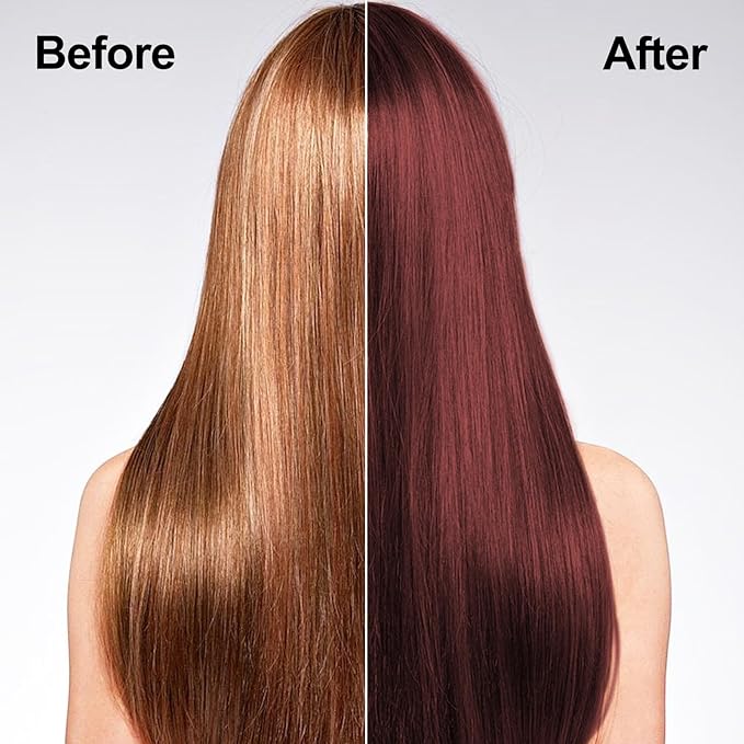 Agthyuve Dark Wine Red Hair Dye, Hair Dye Shampoo for Men and Women, Hair Color Shampoo for Home Use, Shampoo Para Canas, Hair Dye Shampoo 3 in 1, 16.9 Fl Oz (Dark Wine Red)