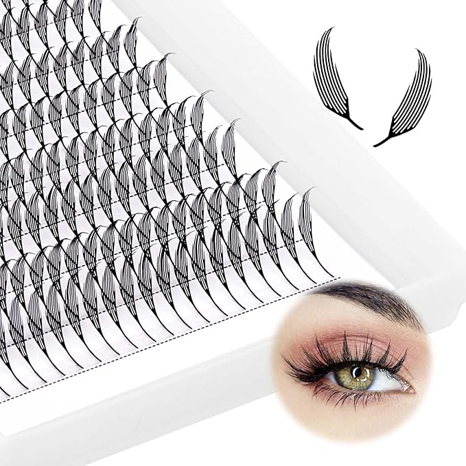 FADLASH Premade Anime Lashes Premade Spire Anime Lash Extensions 0.07 D Curl Volume Premade Lash Fans Manga Lashes Natural Look for Salon Use (0.07-D, 8-14mm)