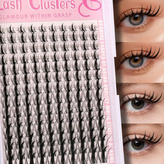 Himirell Clear Lash Clusters Manga Eyelash Clusters Anime Cluster Eyelash Extensions Clusters Lashes Natural Look Eyelashes Fairy Lash Clusters Manga Individual Lashes (8-16) mm