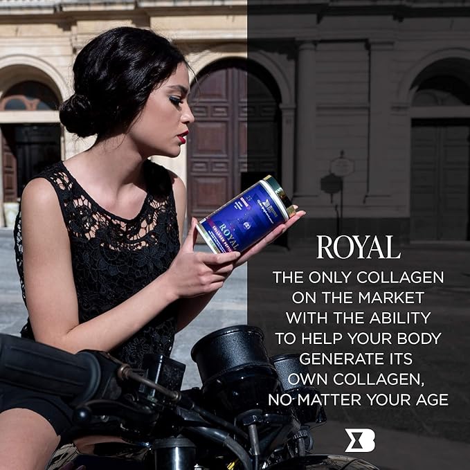 Bruno MD Royal Collagen Peptides, Clinically proven, Dietary Supplement, Improves Skin & Cellulite, European Sourced, Improves the Look of Hair & Nails, Blended with Vitamin C, Bone & Joint Supplement