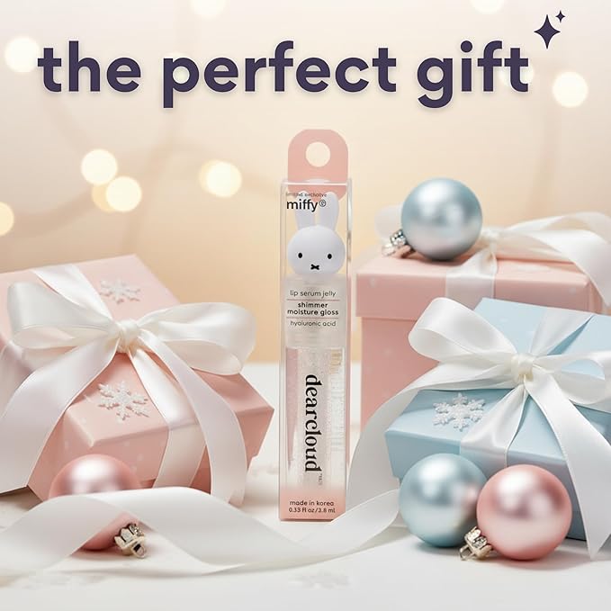 dearcloud Miffy Lip Serum Jelly - Darling Friend Tinted Gloss for Hydration & Shine (Darling Friend)