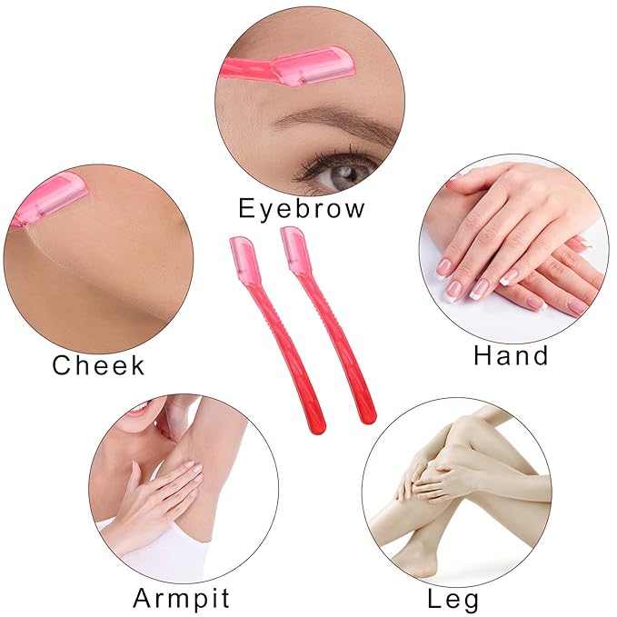 Real Perfection Makeup Brush Set 16 Pcs with 1 Eyebrow Razor Premium Synthetic Foundation Powder Concealers Eyeshadow Blush Makeup Brushes Make up Brushes Kit (Pink)