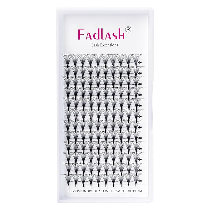 Premade Fans 12D Volume Lash Extensions 0.07 D Curl Volume Fans 12mm Premade Eyelash Extension Fans Pro Ponit Middle Stem Premade Lashes (12D-0.07-D, 12mm)