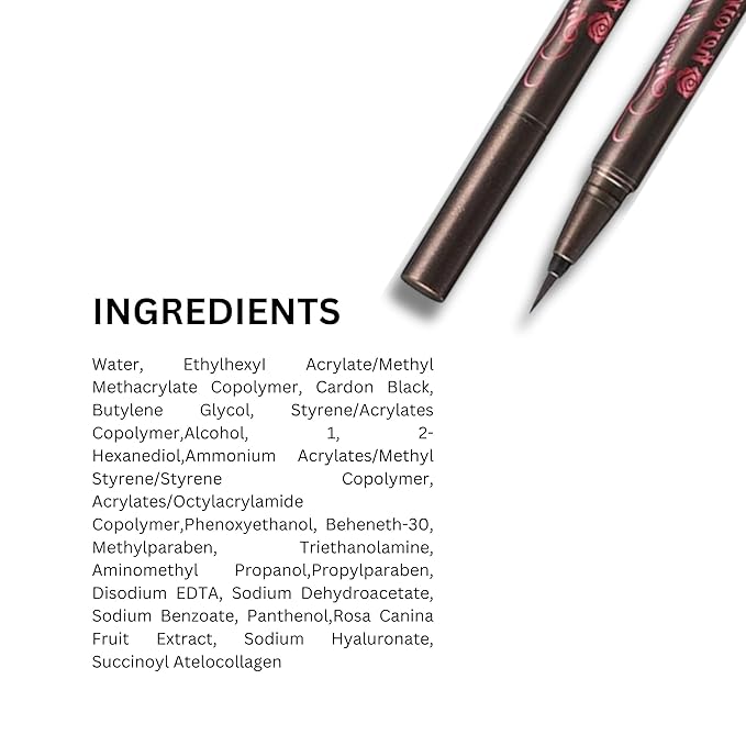 Heroine Make by KISSME Liquid Eyeliner Pen with Ultra-Fine 0.1mm Tip, Waterproof Eyeliner for Sensitive Skin, Cat Eye Liner for Long Lasting Wear, Made in Japan, Brown Black SMOOTH, 1 Count