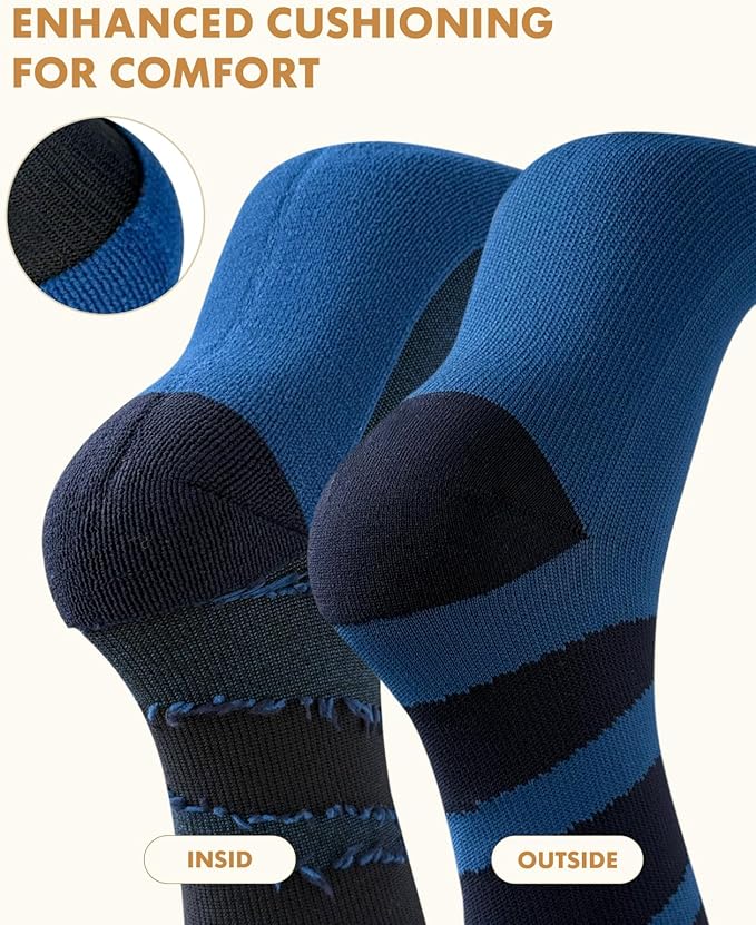 Lalapapa Cute Compression Socks for Women - 3 Pairs 20-30 mmHg Graduated Support Lightweight for Daily Wear Travel Nurse