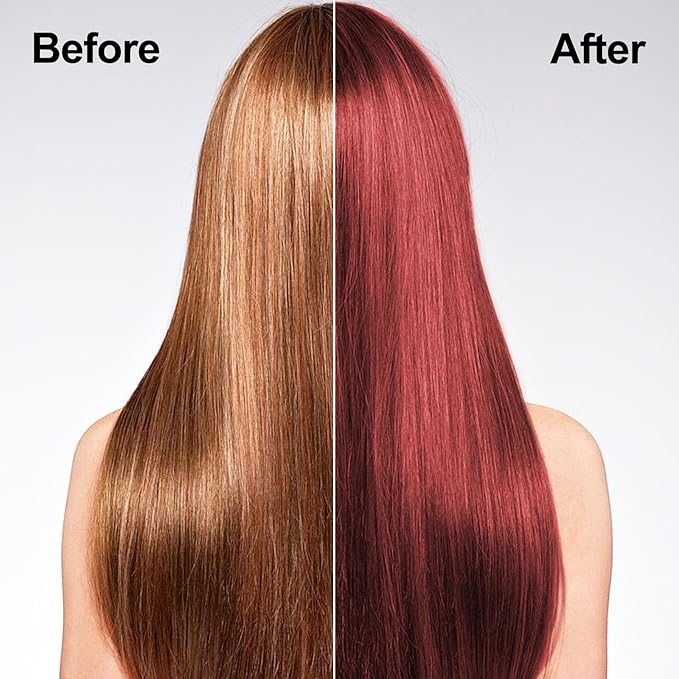 Agthyuve Wine Red Hair Dye for Men and Women, Hair Color Shampoo For Home Use, 16.9 Fl Oz Shampoo Para Canas (Wine Red)