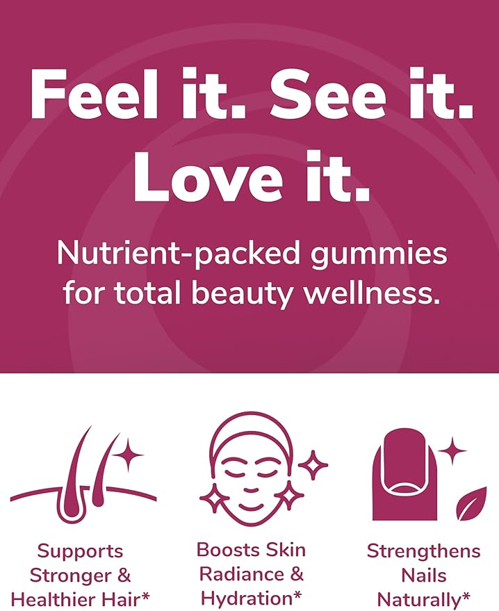 Lunakai USA Made Hair Glow & Grow + Collagen Extra Strength Gummies Bundle – Naturally Flavored, Non-GMO – 60ct Each