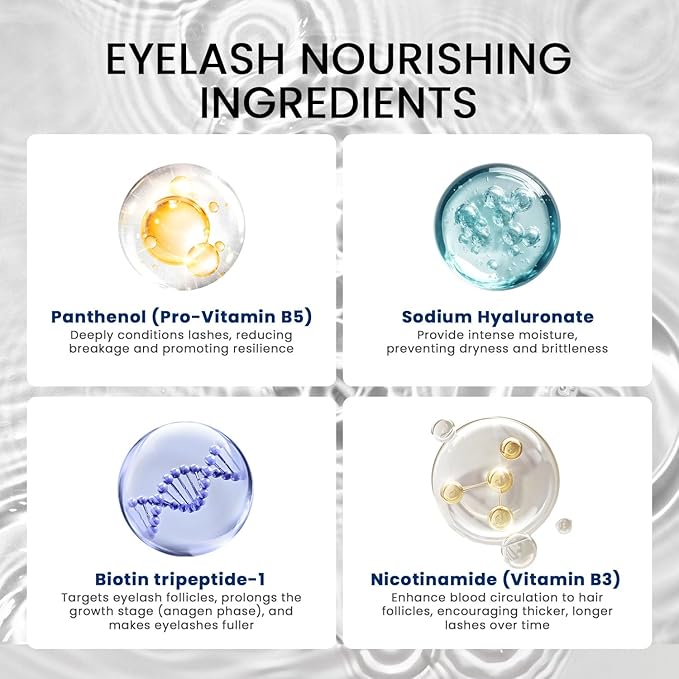LA MAESII Lash Serum, Eyelash Growth Serum with Advanced Formula, Eyelash Enhancing for Longer Thicker and Fuller Looking Lashes, Vegan & Cruelty-Free for Sensitive Eyes (5mL)