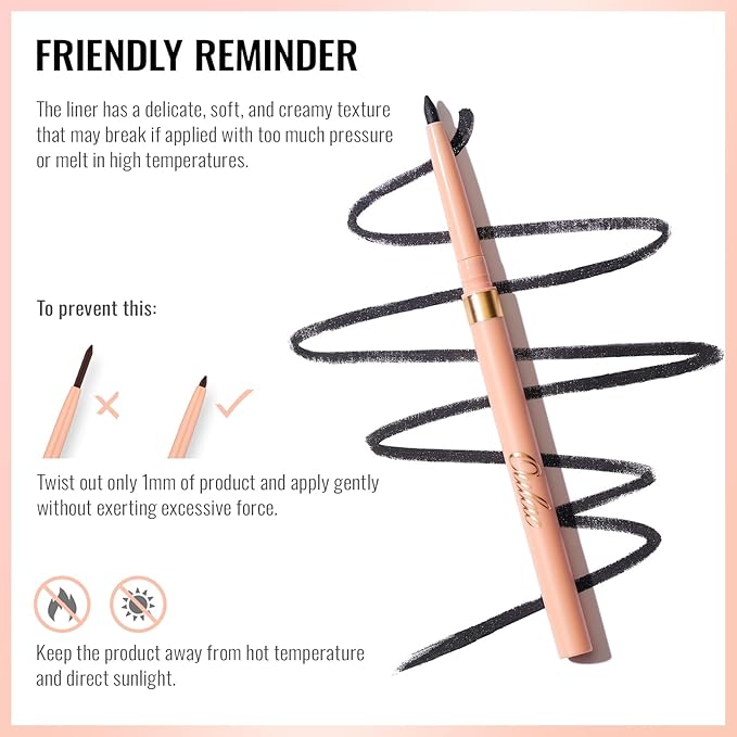 Oulac Red Retractable Lipliner Pencil 2in1 Waterproof Makeup Stick for Lip Liners and Eye Liners, Smooth and Creamy, Long Lasting Matte Finish, Vegan Beauty, 07 Cherry