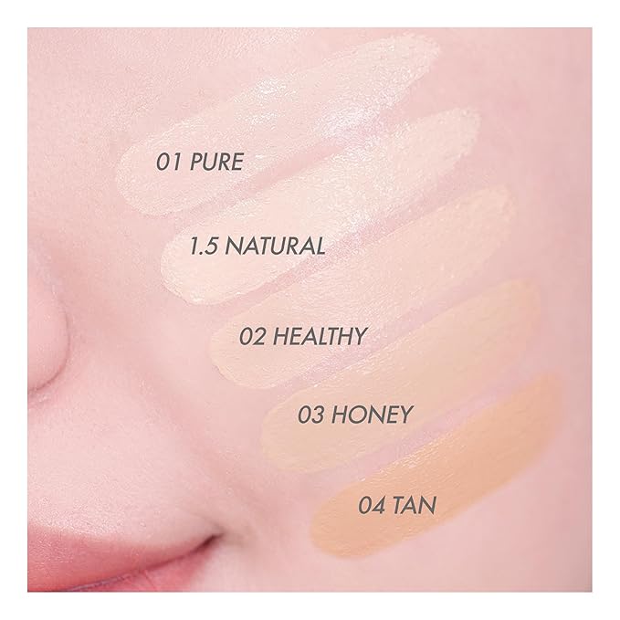 Amuse SEOUL DEW POWER VEGAN CUSHION FOUNDATION (1.5 NATURAL) | Dewy, glow, long-lasting, double coverage, clean beauty, lightweight, natural look, foundation for sensitive skin, hydrating cushion