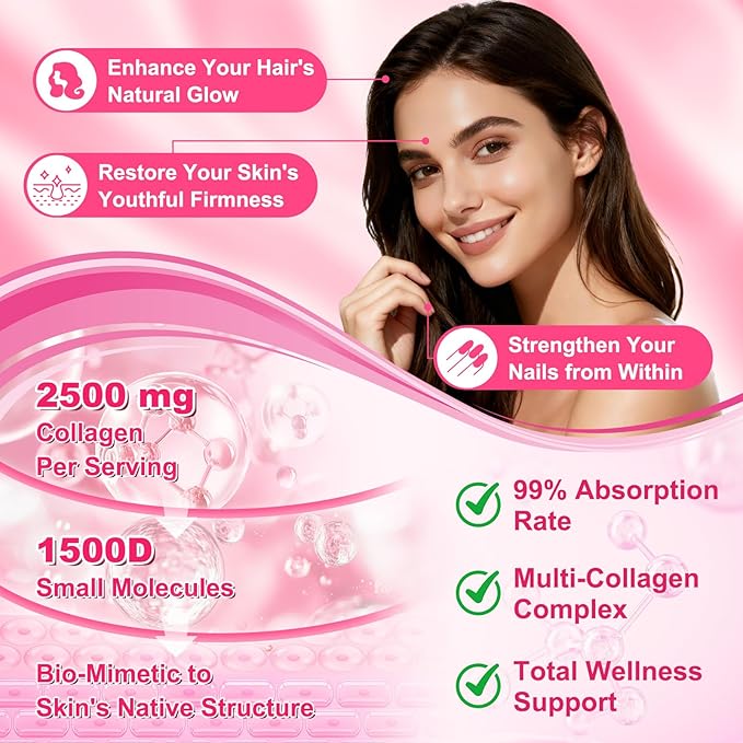 Sijigood 90 Count | Collagen Peptides Gummies for Women Men, Multi Collagen Hydrolyzed Protein 2500mg Type I,II,III,V,X, 15000mcg Biotin, Vitamin C B12 D A E for Skin Hair Nails, Bone, Sugar Free