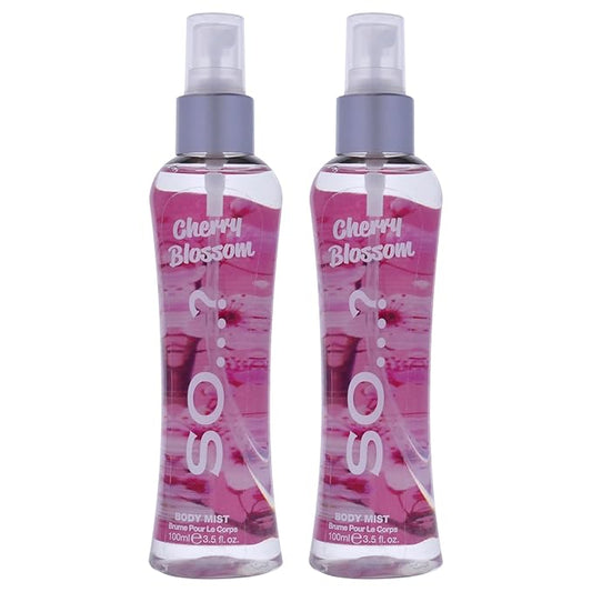 Cherry Blossom Body Mist by So…? for Women - 3.5 oz Body Mist - Pack of 2