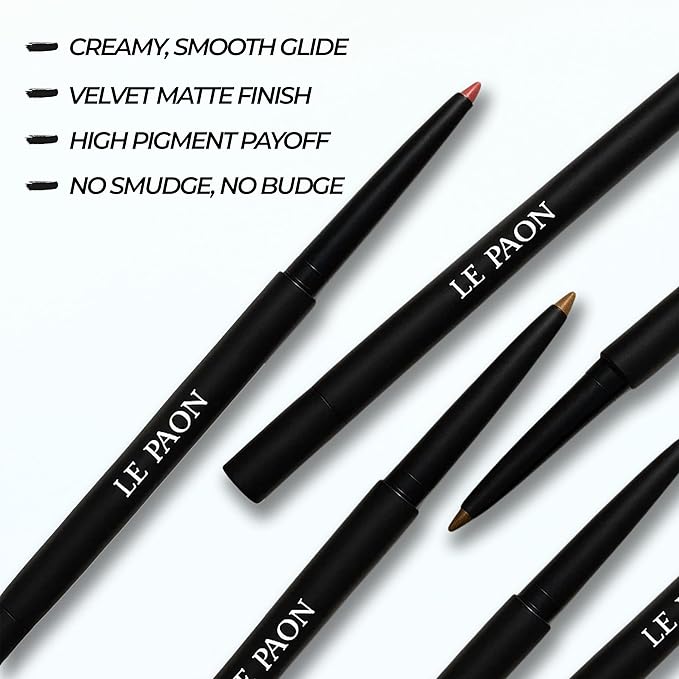 LePaon Cosmetics Define It Lipliner – Long-wear, Creamy Matte Lip Liner with High Pigment Payoff – Non-Drying Smooth Application for Defined Lips (Desire)