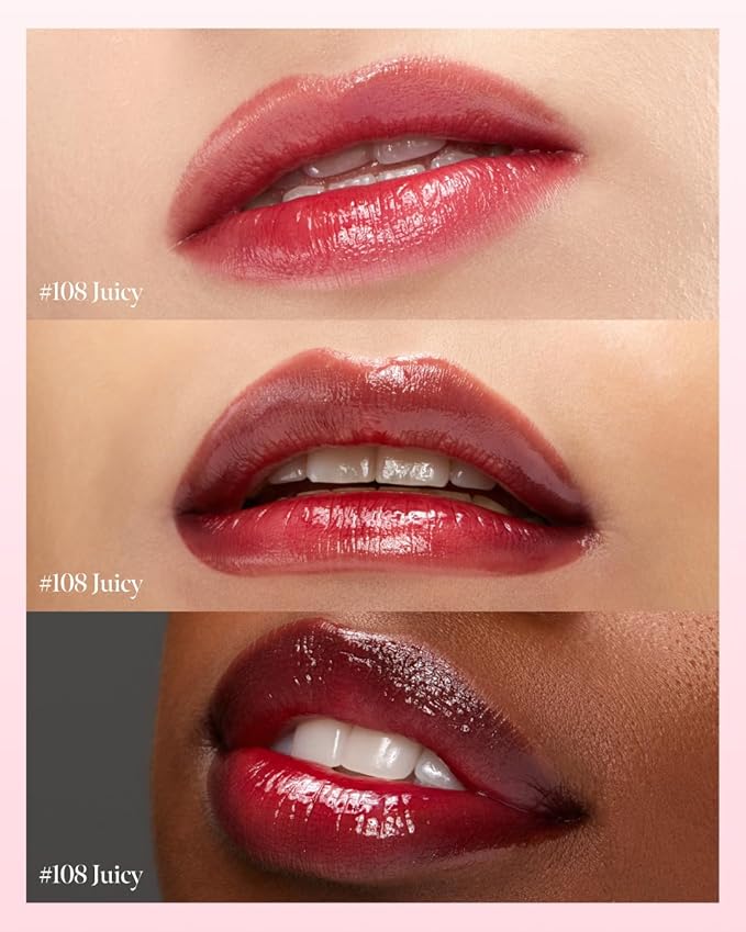 Glow Lock Jelly Tint 108 Juicy, Hydrating Water Glow Lip Stain, Non-Sticky Juicy Gloss, Long Lasting Glass Shine & Dewy Finish, Lightweight Moisturizing Lip Care, Korean Makeup