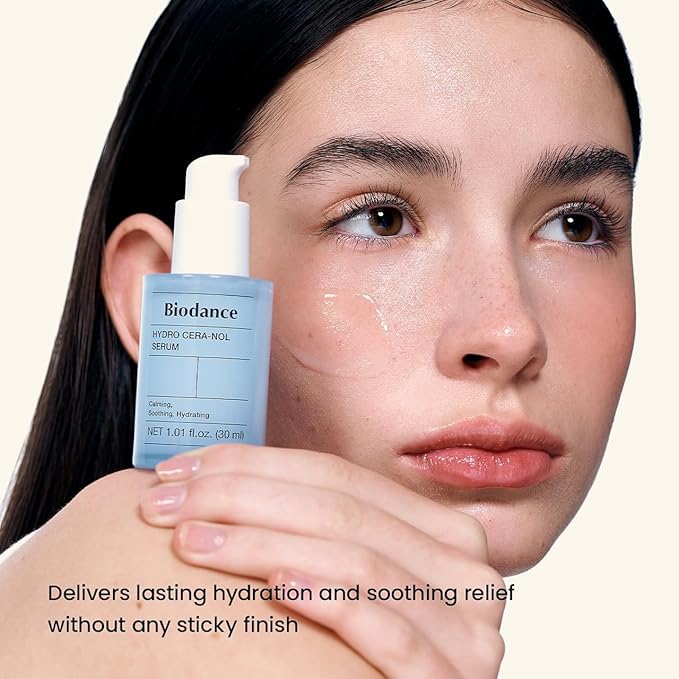 BIODANCE Hydro Cera-nol Serum, Ceramide, D-Panthenol, Hyaluronic Acid for Hydrating, Soothing for Sensitive Skin, Korean Skin Care, Gifts for Women | 1.01 fl.oz x 1 ea