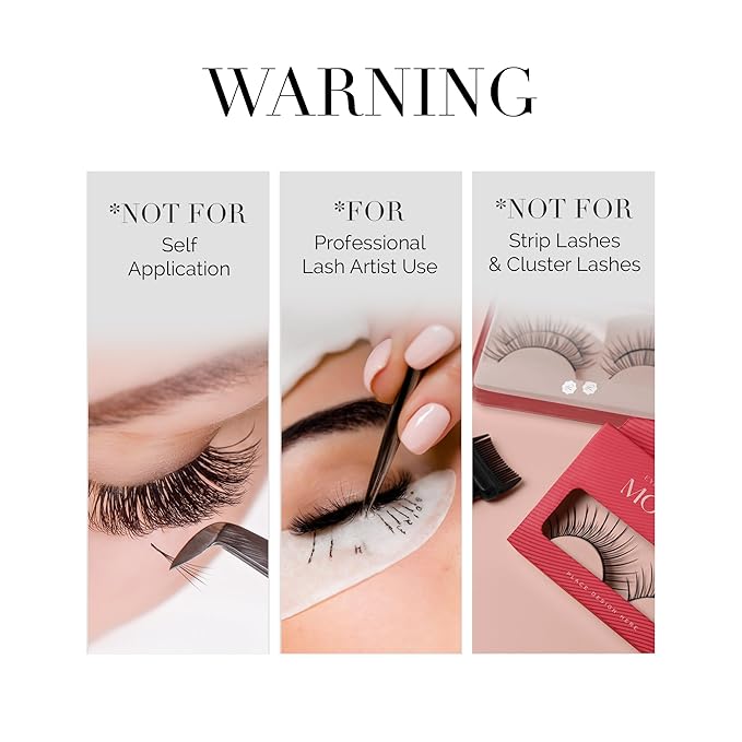 DLUX PROFESSIONAL Eyelash Extension Glue for Professionals - 9 Weeks Retention, 0.5 Sec Drying Time, Latex Free Semi Permanent Individual & Volume Lash Extension Glue