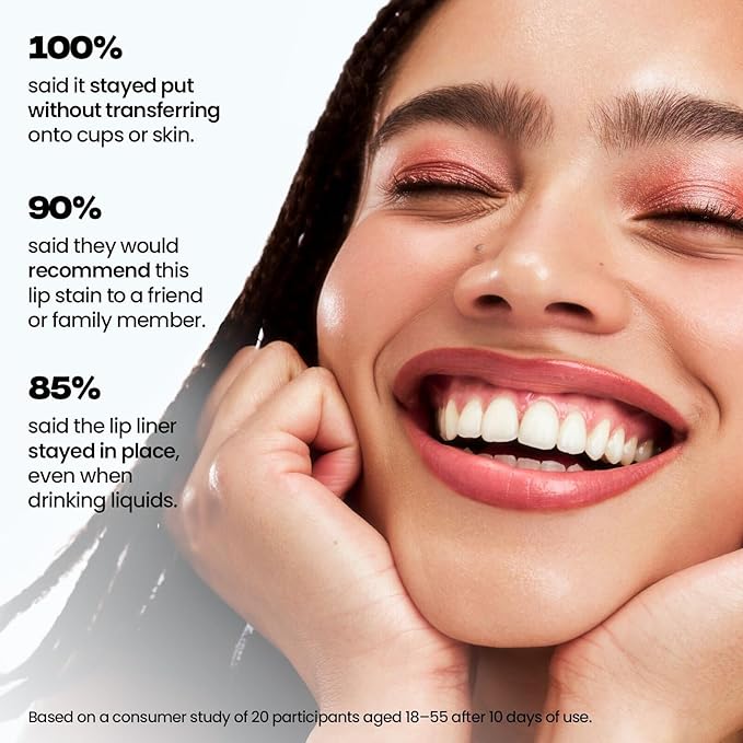 Sacheu Lip Liner STAY-N Peel Off Lip Stain — Long Lasting Waterproof Lip Tint with Hyaluronic Acid & Vitamin E — Transfer Proof Matte Finish, Vegan & Cruelty-Free (PLUMped)