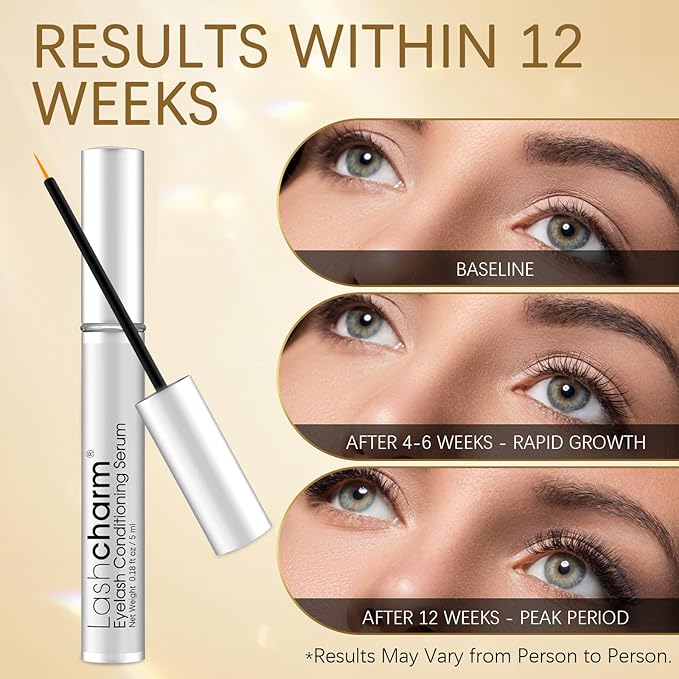 Lash serum for eyelash growth,Lash Enhancing Serum,5ML Lash Serum for Natural Longer, Thicker,Fuller Looking Lashes Gentle & Vegan for Eyelash Growth