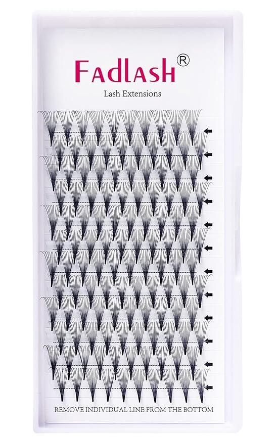 Lash Extension 10D Premade Volume Eyelash Extensions .05 .07 Thickness Premade Lash Fans Pointed Base Middle Stem Eyelash Extension Supplies(10D-0.07-D，15mm)