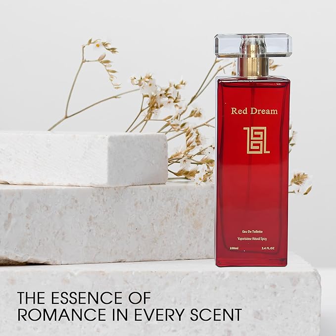 A CENTER Perfume Set for Women - 3PCS Floral Long Lating Fragrance with Jasmine, Rose & Lily of the Valley | 3.4 Fl Oz Each Women Cologne Gift Set (Gorgeous Flowers/Floral Blossom/Red Dream)