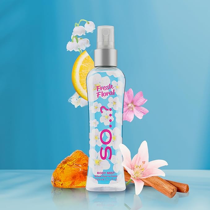 Fresh Floral Body Mist by So…? for Women - 3.5 oz Body Mist - Pack of 2