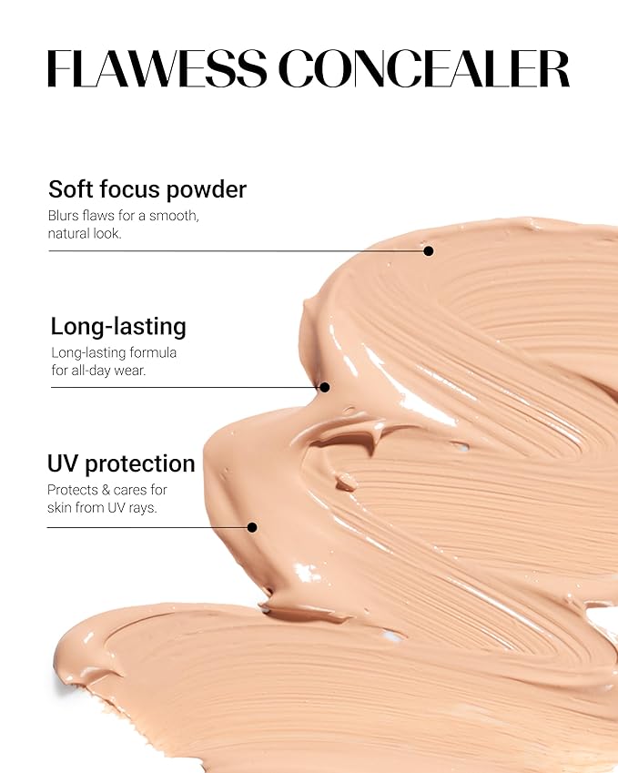 THESAEM Cover Perfection Tip Concealer 0.2 fl.oz. - 1.25 Light Beige Warm Beige for Light Skin Tones 20-21 - High Coverage Long Lasting Concealer - Korean Makeup for Dark Circles & Blemishes