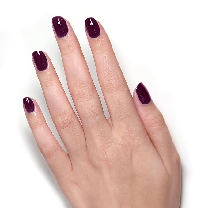 LONDONTOWN UV/LED Gel Nail Polish - Long Lasting, Chip Resistant High Shine Color - Glossy Deep Purple, Bell in Time, 12ml/.40fl oz