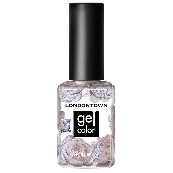 LONDONTOWN UV/LED Gel Nail Polish - Long Lasting, Chip Resistant High Shine Color - Glittery Shimmery Lilac, Opal, 12ml/.40fl oz