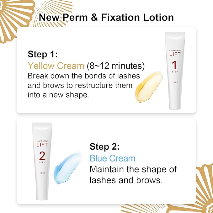 Lash Lift Kit - Eyelash Lift Lotion, DONG RHYME Brow Lamination and Lash Perm Solution for Curling Lashes to Get Supermodel Eyes, Long-Lasting and Easy to Use at Home Multipurpose Lash Perm Kit