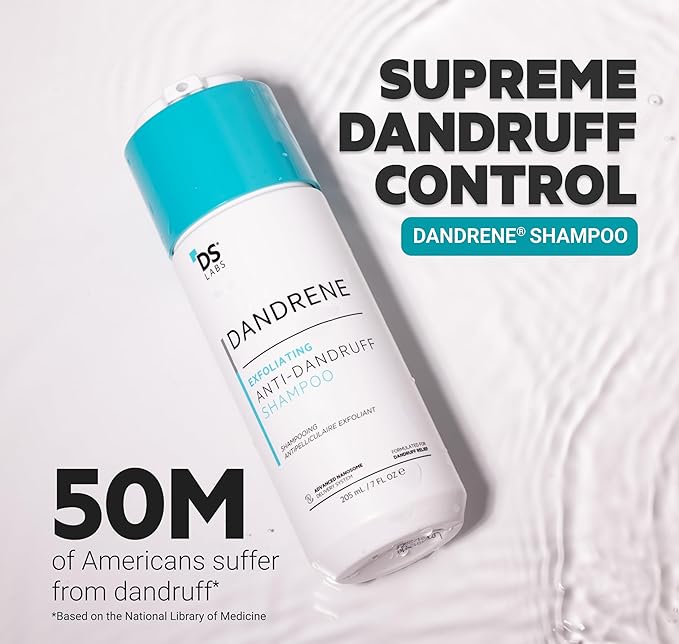 DS Labs Revita Shampoo & Dandrene Anti-Dandruff Shampoo Bundle - Supports Hair Density & Scalp Health, Strengthening, Thickening, Flake Control, For Men & Women