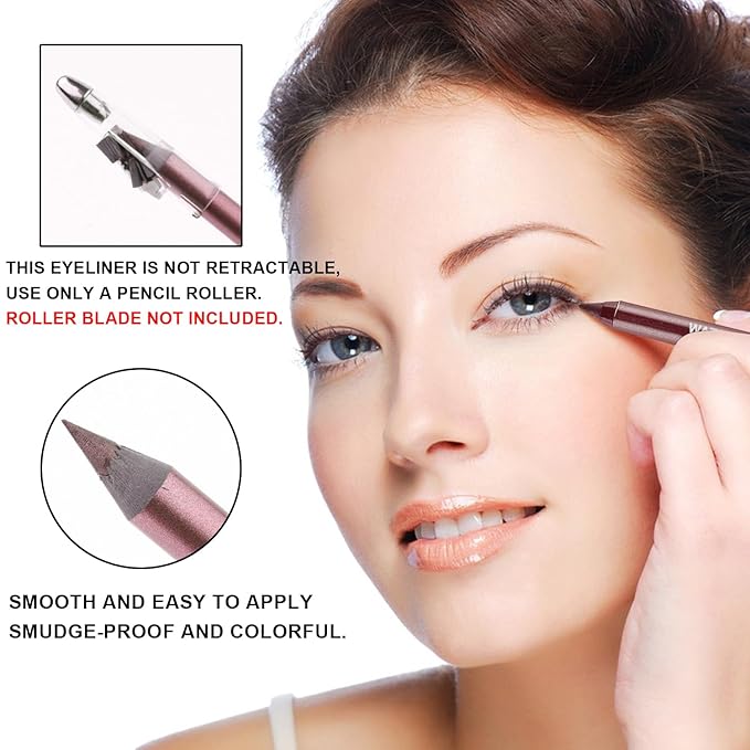 3 Colorful Eyeliner Pen Set, Eye Shadow Pencil, Pearl Eyeliner Kit Metallic Glitter Eye liner Pencil for Women Eye&Lip Liner Professional Colorful Eye Makeup Color Set (3PCS E)