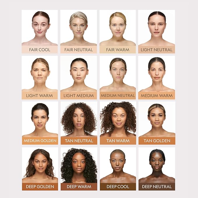 YENSA Skin on Skin BC Foundation Makeup - CC, BB Cream & Full Coverage Foundation-In-One - Buildable, Radiant Finish with SPF 40, Hyaluronic Acid, Peptides & 8 SuperBlacks - Tan Warm (1 oz)